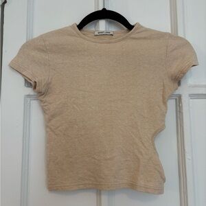Sandy Liang Oyster Crop Top XS